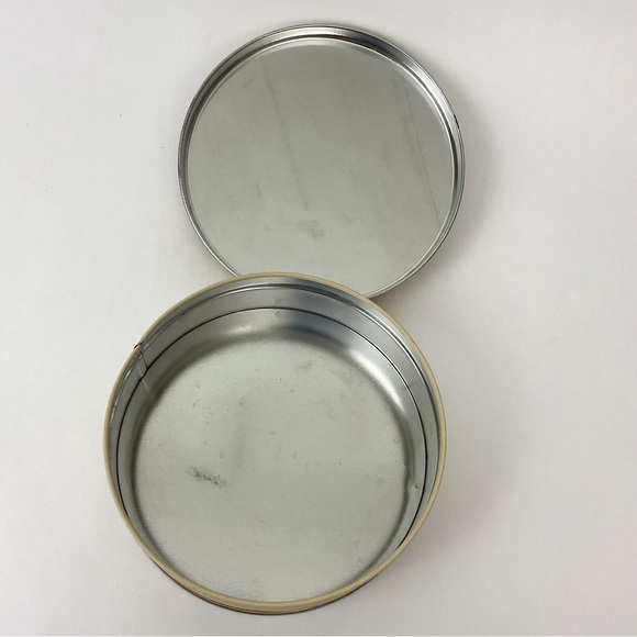 Vintage western cowboy teddy bear decorative storage tin container with lid - Picture 6 of 7